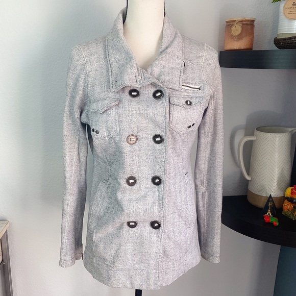 Hurley Jackets & Blazers - Hurley Gray Button Down Jacket